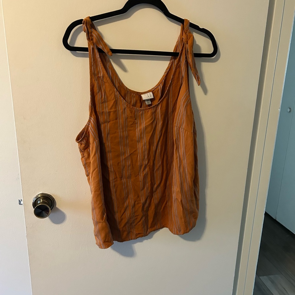 a new day Women's Rust Tank Top with Tie Straps